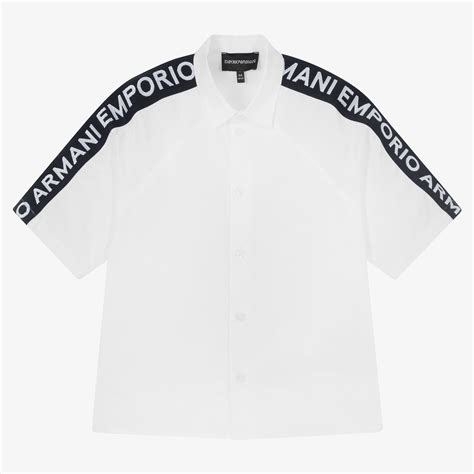 emporio armani boys white.